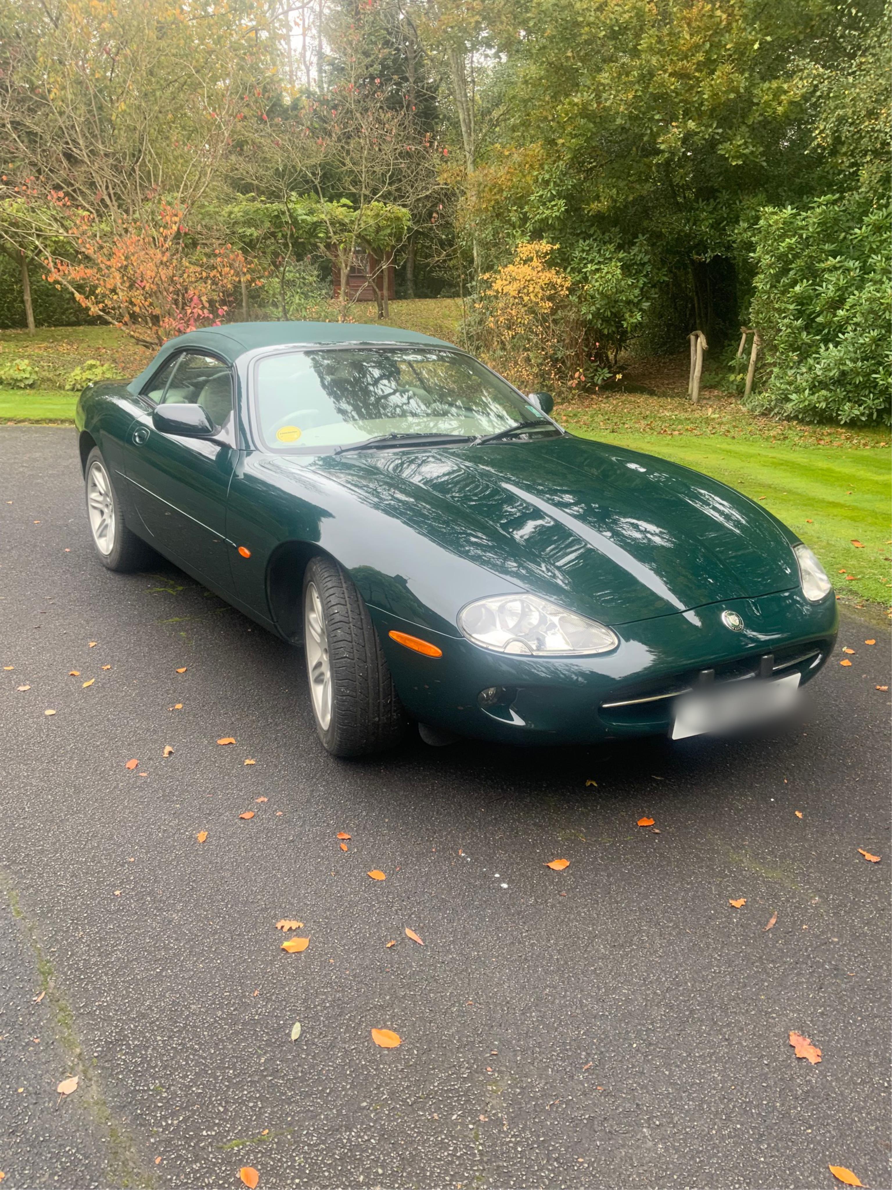 A 1997 Jaguar XK8 4.0 Convertible petrol automatic. Reg. no. R602 GHG, odometer reading 11,410, MOT and taxed until 28th February 2026. The car is in immaculate condition, only two owners from new and with a full service